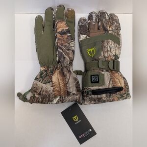 TideWe Waterproof Camo Heating Gloves Size Medium, New With Tags.